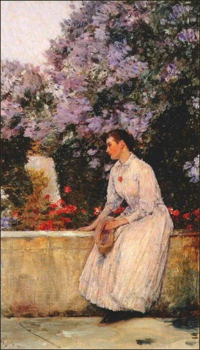 Qui a immortalisé cette jeune femme sous les lilas ?