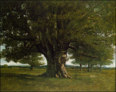 Quel peintre français du XIXe a réalisé "Le Chêne de Flagey" ?