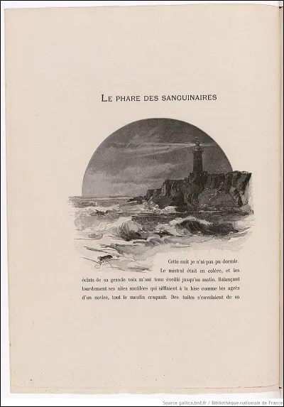 À quel écrivain français du XIXe doit-on le conte "Le Phare des Sanguinaires" ?