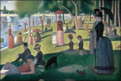 Quel pointilliste du XIXe a réalisé le tableau "Un dimanche après-midi à l'île de la Grande Jatte" ?