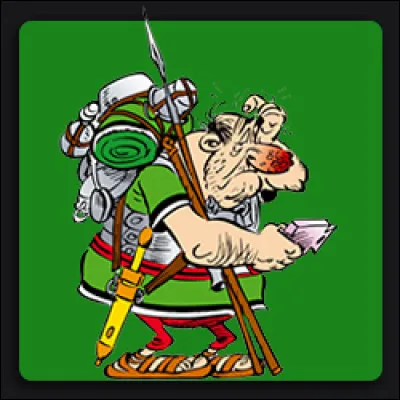Un peu de connaissances en littérature classique ne vous fera pas du tort pour trouver le nom de ce légionnaire ivrogne apparaissant une première fois dans "Le Cadeau de César", puis une seconde fois dans "Astérix et Latraviata".