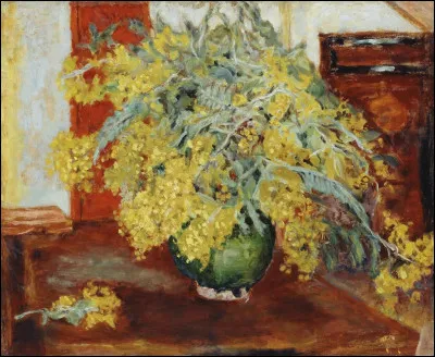 Qui a représenté ce bouquet de mimosas ?