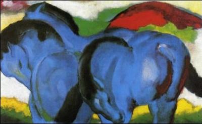 Quel peintre expressionniste a ralis 'Petits chevaux bleus' ?