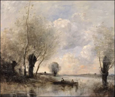 "La pêche en barque auprès des saules" est une toile de quel peintre ?