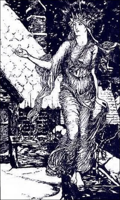 Quelle divinité est avec Berchta ?