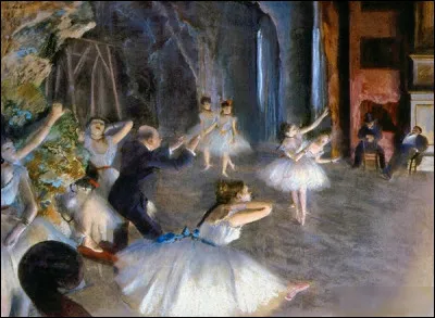 Quel peintre français du XIXe a réalisé "La Répétition du ballet" ?