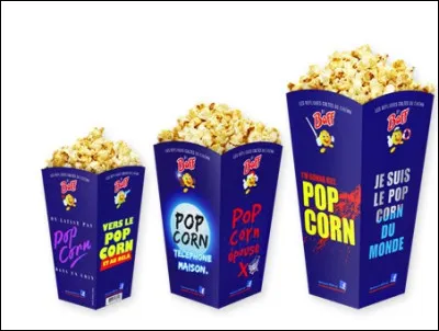 Quelle est la taille de ta boîte de pop-corn ?