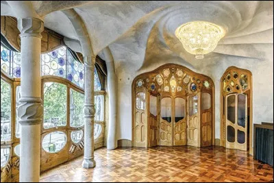 L'intérieur de la casa Batllo de Gaudi s'inspire...
