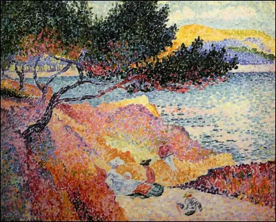 Quel pointilliste a réalisé "La Plage de Saint-Clair" ?