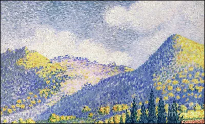 Quel pointilliste a réalisé "Paysage de montagne" ?