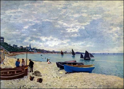 Quel peintre est l'auteur du tableau "La Plage de Sainte-Adresse" ?
