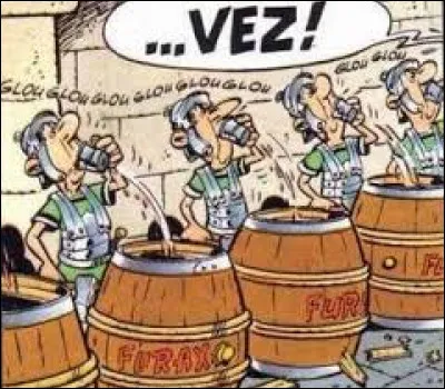 Lequel de ces noms n'apparaît pas sur les tonneaux confisqués par les Romains, dans "Astérix chez les Bretons" ?