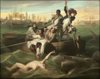 Qui a réalisé cette toile intitulée "Watson et le requin" en 1778 ?