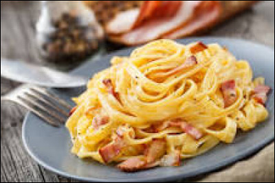 Ce délicieux repas correspond à des pâtes à :