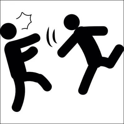 Tu te fais battre par un garçon plus grand que toi, tu :