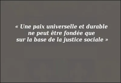 C'est aussi à l'issue d'un bouleversement des mentalités durant [...quel événement historique ?] que l'Organisation Internationale du Travail avance la réflexion ci-dessus.