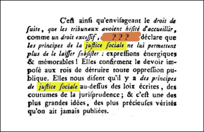 "Justice sociale" > L'expression, d'abord orale, est trouvée dans "L'Esprit des Journaux" (1784) qui rapporte les paroles d'un acteur politique français qui monte au créneau : lequel ?