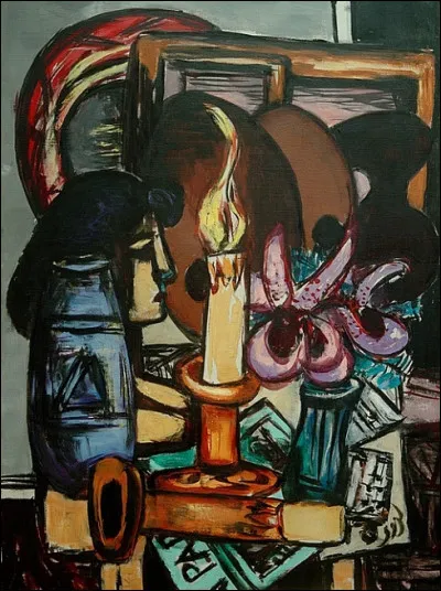 Qui a peint "Nature morte avec deux grandes bougies" ?