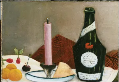 Qui a peint "La bougie rose" ?