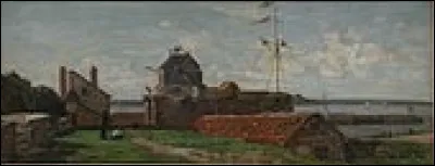 Qui a peint ce tableau intitulé "L'Hôtel de ville et la Tour François Ier au Havre" qui est une huile sur bois ?