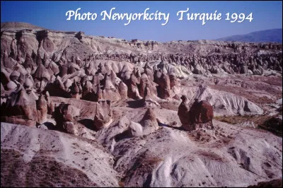 Quel est ce site historique de la Turquie de 9 884 km2 qui offre un paysage insolite géomorphologique, constitué de plateaux, de cendres volcaniques, de cheminées, de gorges, de pitons et de plaines ?