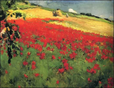 Qui a peint "Paysage aux coquelicots" ?