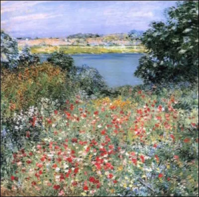 La toile "Le jardin aux fleurs de pavots" a été peinte par :