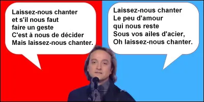 Laissez-nous chantez interprété par le groupe Gold en 1987. Quelle sont les bonnes paroles ?