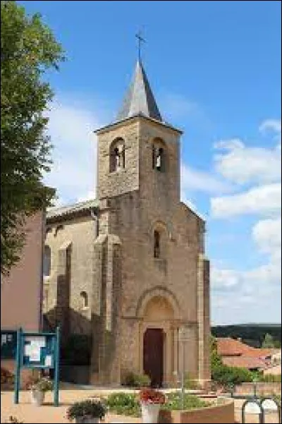 Vous avez sur cette image l'église Saint-Bonnet, à Charbonnières. Village Saône-et-Loirien, il se situe en région ...