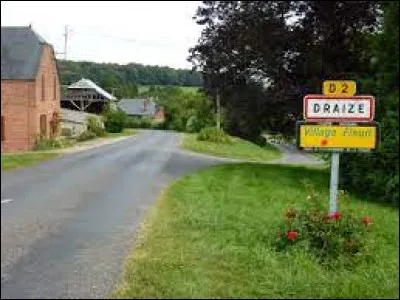 Nous sommes dans le Grand-Est, à l'entrée de Draize. Village de l'arrondissement de Rethel, il se situe dans le département ...
