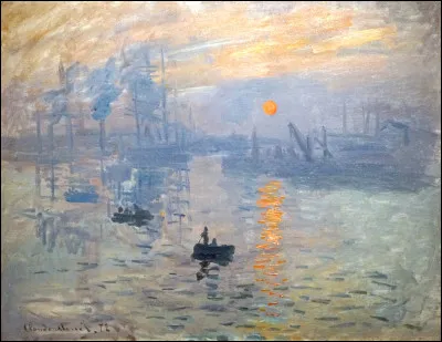 Le tableau "Impression, soleil levant" a été créé en...