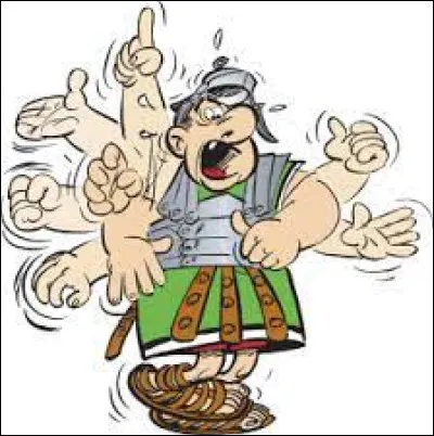 Ce personage qui agite les bras est Marchéopus. Mais s'appelle-t-il Caïus ?