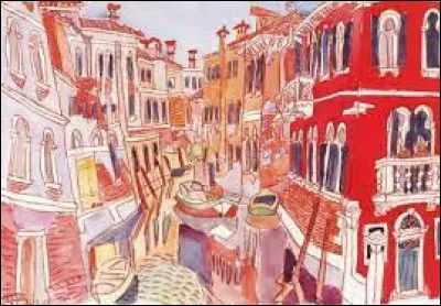 Henri Landier a peint Venise, et cette peinture peut rappeler de nombreux films tournés dans la ville. Si un individu se trouve sur les toits de la ville en pyjama, vous penserez au film... ?