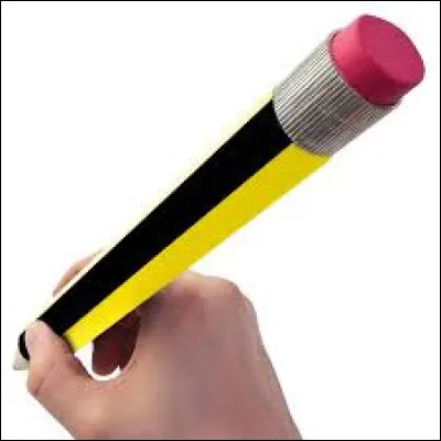 Bien utile, la petite gomme au bout du crayon, dont l'invention date... ?
