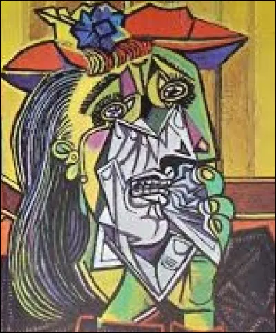 Qui a réalisé cette toile en 1937 intitulée "La Femme qui pleure" ?