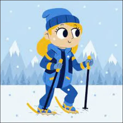 Virginie en raquettes !