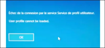 Comment réparer le service Profil Utilisateur de W10 ?