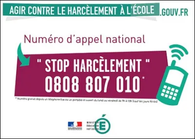 Enfin, que faut-il faire en cas de harcèlement scolaire ?