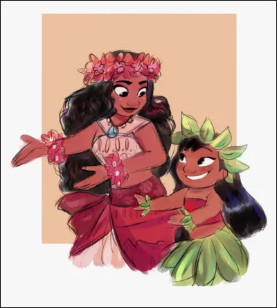 Comment s'appelle la princesse se trouvant aux côtés de Lilo ?