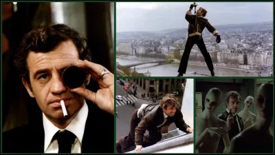 Quel est ce film dans lequel Belmondo joue face aux caméras d'Henri Verneuil, nous coupant le souffle grâce à ses spectaculaires et très dangereuses cascades ?