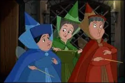 Dans quel film Disney peut-on voir le trio Flora, Pimprenelle et Pâquerette ?