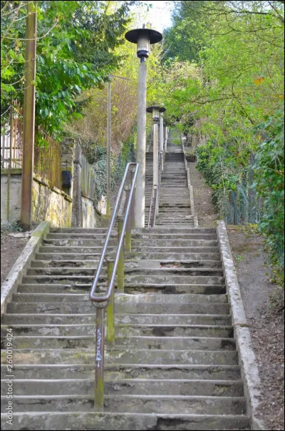 Dans quelle ville utiliserez-vous cet escalier dit "de la gare" ?