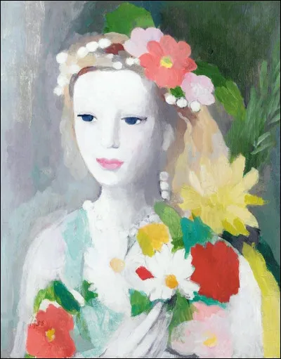 Sur ce portrait de jeune fille, les marguerites s'imposent au premier plan ! Qui est l'artiste ?