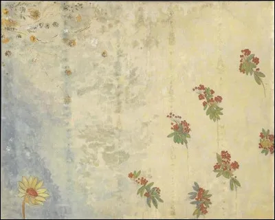 Son tableau s'intitule "Marguerite et baies de sorbier" :