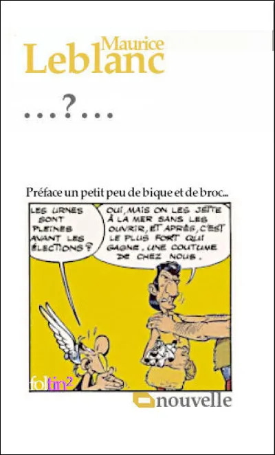 Complétez ce titre d'une nouvelle policière : "L'Homme...