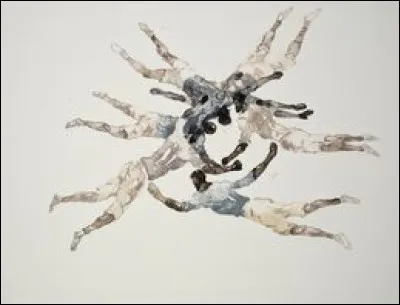 Sans titre ce tableau de Yuliy Takov, qui fait penser à deux acteurs en chute libre dans le film... ?