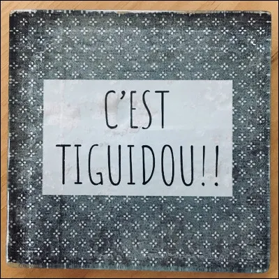 "Tiguidou" : que veut dire cette expression ?