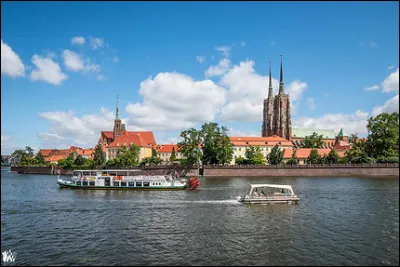 Laquelle de ces villes polonaises n'est pas bordée ou traversée par la Vistule ?