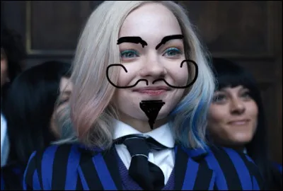 Qui est-ce ? (Oui jai fait une barbichette et des gros sourcils, et alors ?)