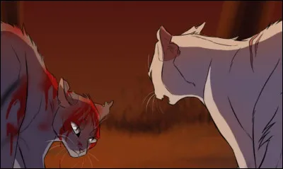 Tu es arrivé à ton clan avec Félix qui a voulu vous aider et tu vois un énorme chien ! Il est en train de se battre avec ton ancien mentor !
Quelle est ta réaction ?